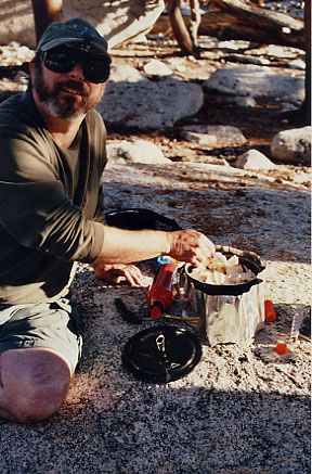 Carlo Cooking the Mushrooms