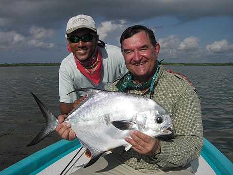 Lee Haskin - Permit from Tarpon Cay Lodge